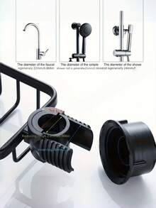 1 Stück Badezimmer Duschraum, Toiletten Duschablage, Platz Aluminium Badezimmer Duschstange Ablage, Armatur, Netzkorb, Aufbewahrung