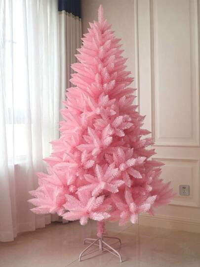 Árbol de Navidad con 1.2 1.5 1.8  Metros de Alto con 290 Ramas Frondosas blanco rosa