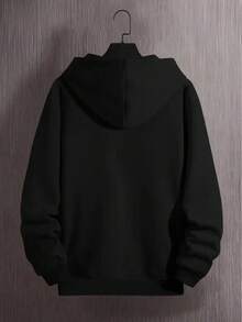 Sudadera con capucha para hombres - Sudadera con cita cristiana inspiradora con bolsillo frontal, sudadera con capucha gris claro para uso diario y ocasiones especiales - Regalo de ropa basada en la fe para hombres, ropa cómoda, moda urbana, diseño de impresión de calidad, tela duradera, ropa religiosa, moda urbana de , material duradero, buscadores espirituales - Negro - Ver 2