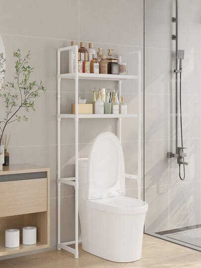 这款三层和两层设计的浴室马桶转角置物架，有效节省浴室空间，可用于整理纸巾、化妆品、日用品等，并使其摆放整齐。它移动方便，不占空间，易于拆卸和安装，有效节省空间。