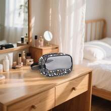 - Bolsa de cosmticos transparente para fans de pelculas de terror Jack and Sally para regalo de temporada espeluznante, bolsa de maquillaje inspirada en cero, Pesadilla Bl, Moderno - Pesadilla Bl - Ver 4