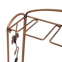 YUNRUX Wine Rack, Metal Wine Rack, Freestanding Bottle Rack