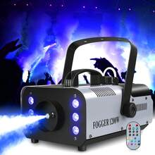U'King 1200W RGB Fog Machine Professional Stage Smoke Machine With Wireless Remote Control For Atmosphere Theatrical Stage Party DJ Halloween Wedding Outdoor Indoor Christmas DJ Disco Ballroom KTV - US B Type Plug(110-127V) - View 2