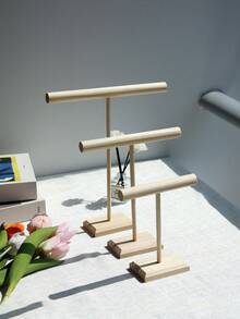 1件/3件裝高級木製T型珠寶展示架，適合掛項鍊、手鍊、吊墜，易於安裝，女性與女孩的完美禮物 - 款式 - 查看 18