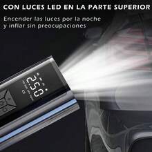 Compresor de Aire Porttil para Autos 150PSI, Inflador de Llantas con Pantalla Digital LCD, Bomba de Aire 12V, Deteccin de Presin de Aire, para Coches, Motos, Bicicletas y Pelotas - inicial - Ver 5