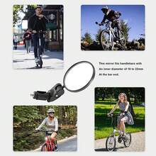 1 para obrotowych lusterek wstecznych do kierownicy roweru górskiego/szosowego 360°, wypukłych o wysokiej rozdzielczości i szerokim kącie widzenia