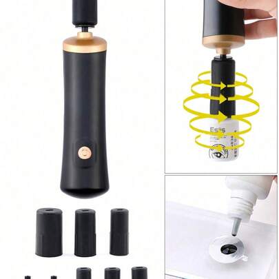 Limpiador eléctrico de brochas de maquillaje y mezclador de pegamento para pestañas, máquina vibratoria multiusos para esmalte de uñas y cosméticos líquidos, incluye 2 conectores y 6 accesorios de molde de silicona, herramienta de belleza profesional para maquilladores, técnicos de pestañas y artistas de uñas