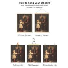 1 pièce Impression sur canevas de Krampus, décoration murale de Noël effrayante, convient pour la décoration de la maison, de la chambre, du salon, de la salle de bain, décoration murale, décorations de Noël pour la maison, avec option de cadre mural