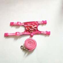 Striped Polyester Hamster Leash - , Adjustable & Comfortable Small Pet Walking Companion, Suitable For Guinea Pigs And Other Small Pets, Length No More Than 4ft, With Easy-Grip Handle - Multicolor - View 10