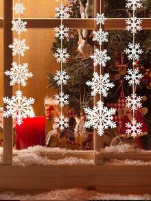 1Pack Foam Simulation Snowflakes, Family Party Hanging Decorations For Christmas Tree & Window, Perfect Christmas Gifts