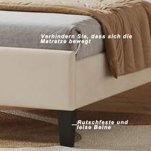 Kids Bed Frames, Headboards & Footboards - Beige + Padded + 90cm*200cm - View 5