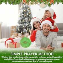 Trò chơi xúc xắc trao đổi quà Giáng sinh - Đồ chơi tiệc tùng cho các buổi tụ họp ngày lễ và vui chơi gia đình - Nhiều màu - Xem 6