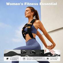 Weighted Vest For Women And Men 10lb/12lb/16lb Weight Vest Women Man Gth Training Weight Vests With Reflective Stripe Exercise Equipment For Running Training Workout Jogging Walking