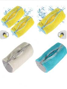 1pc 360° Shoe Washing Machine Bag For All Shoe Types - Anti-Deformation, Machine Washable, Air-Drying, Protective Laundry Bag With Rich Fleece Inside, Perfect For Sneakers And Casual Shoes,