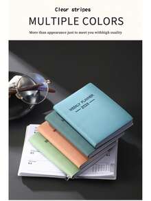 1 PC 2026 Morandi A7 Mini Agenda Engleză – 128 Pagini (64 Coli) Dimensiune Buzunar, Ușor de Transportat pentru Luarea de Notițe Oriunde. Caiet de Planificare Zilnică Minimalist și Eficient, cu Estetică Elegantă pentru Muncă, Studiu și Gestionarea Timpului.