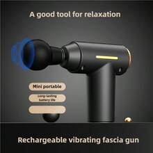 OBOVAY Portable Deep Tissue Massage Gun USB Rechargeable Fascia Gun, Muscle Massager, Silent Motor, For Muscle And Sports Recovery, Full Body Massage,Christmas Gifts,500mAh