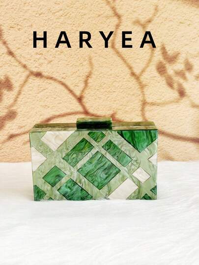 Bolso de hombro con cadena y cielo estrellado de acrílico elegante para mujer, clutch para vestido de fiesta, estilo europeo y americano, mini bolsa de maquillaje, bolso de mano pequeño para novia