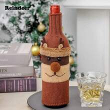 Christmas Decorations Santa Claus Wine Bottle Covers, Knitted Champagne Bottle Sleeves, For Restaurant Holiday Settings Christmas, Halloween, Thanksgiving Gifts Easter Gifts Christmas Decorations Christmas Gifts Christmas Decorations Home Christmas Gifts Christmas Decor