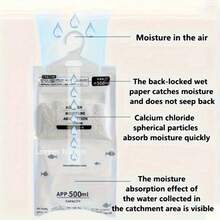 10/20pcs Large Dehumidifier Bags - Moisture Absorbing For Clothes, Non-Electric Wardrobe And Home Dehumidifier, Desiccant Bags