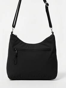 Women's Lightweight Nylon Crossbody Hobo Bag Casual Chic Modern Multi-Pockets Everyday - 黑色 - 查看 2