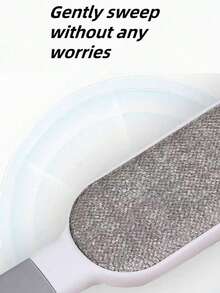 Escova de remoção de pelos dupla face, escova de remoção de pelos, removedor de fiapos de tecido mágico, escova manual de remoção de pelos estática, escova de remoção de fiapos, reutilizável, lavável, adsorção estática, pelos antimoscas, portátil para viagem, essencial para pessoas desleixadas, adequada para roupas, sofás, móveis, roupas de cama e carpetes - ferramenta eficaz de remoção e limpeza de pelos essencial