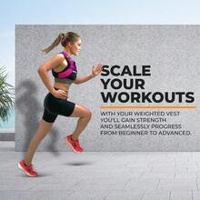 Weighted Vest For Men And Women 6Lb/8Lb/10Lb/12Lb/15Lb/20Lbs Adjustable Workout Vest For Gth Training Running Cardio Rucking Fitn And Cross Training