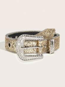 1pc Men's Star Decorative Faux Eye Western Cowboy Style Belt, Suitable For Daily Wear Summer, School Casual, Business, Boyfriend Husband Father Dad Men Gift, Daily Wear, Fashion, Teen, Outdoor, Vacation, Athletic, Travel, Street, Boho, Vintage Fall, Autumn, Halloween Autumn-Winter Accessories, Suitable For Teens, Youth, Men, Casual, Outdoor, Athletic, Vacation, Graduation Gifts, Birthday, Daily Wear - Multicolor - View 3