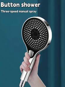 1 Piece Handheld Shower Head, Double-Layer Chlorine Removal Filter Shower, Strong Multiple Filtration, Healthy Water Use, Large Flow Boosting Bath Showerhead. Optional Shower Tube/Shower Bracket Bathroom Accessories, Full Bathroom Set, Home Bathroom Decor.