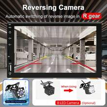 Single DIN Car MP5 Player, Supports Wireless CarPlay And Android Auto, 7-Inch HD Touchscreen, Bluetooth, Stereo, 12V Power, FM Radio, ISO Interface, AUX Input, SD Card Slot, USB Port, With/Without Camera