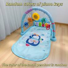 HUANG ER 一套婴儿游戏垫/健身垫，婴儿活动健身中心，促进视觉、听觉、触觉、认知感官发展和运动技能，趣味钢琴游戏垫，适合宝宝趴卧玩耍，配有5个婴儿感官玩具，音乐和灯光效果，男女宝宝皆宜，适合0-3/6/9/12个月的新生儿，新生儿必备礼物 - 彩色 - 查看 13