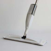 1 件免手喷拖把，干湿两用除尘拖把，适用于浴室、客厅、厨房、卧室、家用清洁工具，可更换拖把头