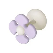 1 Stück Kunststoff Blumen Kabelhalter, selbstklebender Kabelorganizer für den Schreibtisch, einfach zu installieren, elegantes Design, mit Kabelmanagement für den Schreibtisch