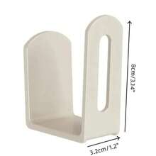 2 piezas de caja de almacenamiento para enrutador doméstico, soporte de pared para caja de set-top, soporte de montaje en pared, estante de colocación de wifi para sala de estar - Blanco - Ver 6