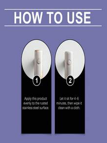 Jue Fish Stainless Steel Rust Remover And Cleaner, Suitable For Sink, Faucet And Water Stains Cleaning