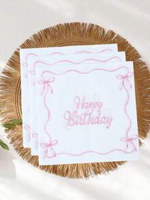 40 قطعة/مجموعة أدوات مائدة بموضوع الفيونكة الوردية، أدوات مائدة يمكن التخلص منها لديكور حفلة الفيونكة الوردية، ديكور مائدة حفلة مولود جديد، ديكور حفلة استحمام الطفل للبنات، لوازم حفلة عيد ميلاد سعيد، ديكور حفلة زفاف، أطباق ورقية، أكواب ورقية، مناديل ورقية، ديكور كشف نوع الجنين، ديكور حفلة استحمام الطفل - قوس وردي - مشاهدة 9