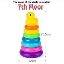 3 Size Options, Yellow Duckling Rainbow Stacking Toy, Early Education Cognitive Toy, Baby Toy, Christmas, School, Student, Stationery, Learning Supplies (Random Color), Baby Toy, Toy, Toddler Toy, Toy, Baby Toy, Baby Toy - Multicolor - View 12