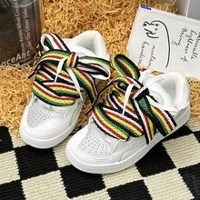 New Style Dexun Women's Shoes Rubber Sole Latex Insole Design Retro Couple Thickened Bread Sneakers Men's Shoes Zapatillas Elegantes De Mujer Sneakers Men - X360黑色返光 - 查看 5