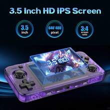 Brand New R36H Retro Handheld Game Console, Open Source Linux System, Classic Gamepad, 3.5" IPS Screen, Portable Video Player, Pre-Loaded With 15,000+ Games, Multi-Color Options, Open Source Handheld Game Console - 彩色 - 查看 4