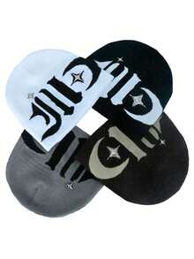 1件针织帽，涂鸦星星图案时尚百搭帽，秋冬保暖针织帽，欧美风