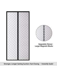 Winter Magnetic Door Curtain – Thermal Insulated, Windproof & Noise-Reducing, Silent Magnetic Closure For Easy Entry, Perfect For Bedroom, Living Room & Kitchen - Silver - View 6
