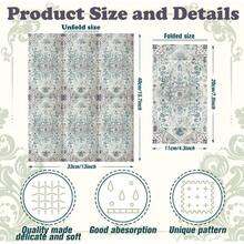 Pcs Vintage Boho Napkins Paper Guest Towels 2 Ply Decoupage Napkins Disposable Decorative Hand Towel Bathroom Kitchen Fall Wedding Party DinnerOrange And Blue