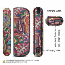 1 pieza Estuche de cuero resistente a golpes apto para IQOS ILUMA/ILUMAi, accesorio de carcasa para dispositivo de fumar de moda, con textura de cuero de lichí + material TPU + PC, protección perfecta de 360 grados, antideslizante, anti caída, que proporciona una apariencia completa para su dispositivo y resalta su personalidad, accesorio ideal para fumadores, adecuado como regalo para el Día de San Valentín, Navidad, Día del Padre, etc.