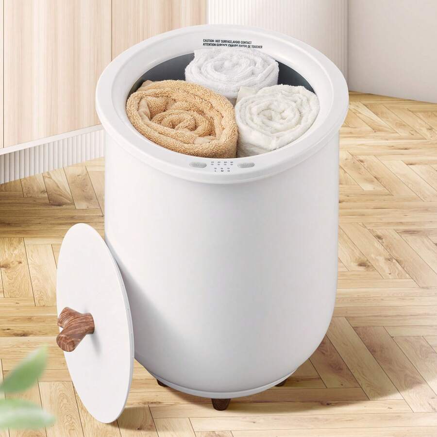 Towel Warmer Bucket, 20L Large Towel Warmer For Bathroom, Auto Shut Off Towel Heater With 4-Level Timer Fits Up To Two 40"X70" Oversized Towels, Bathrobes, Blankets, ETL & FCC Certified - US A Type Plug(110-127V) - View 1