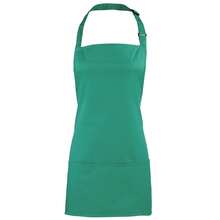 Premier Colours 2-In-1 Apron / Workwear (Emerald) - 65% Polyester/35% Cotton - (RW1074) - Dark Green - View 1