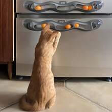 Cat Toy: Self-Playing Wave Track With Suction Cup (PP Material + 2 Small Balls) - Grey - View 14