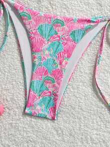 2025 Floral Print Bikini Set For Women - Multicolor - View 5