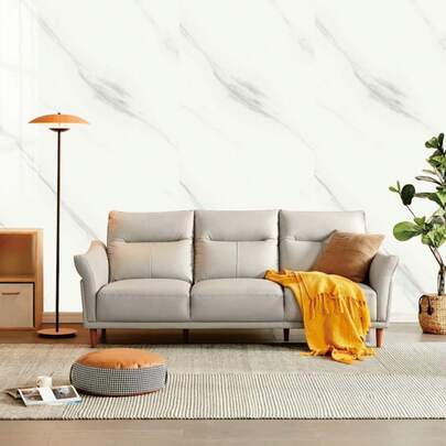 Papel de Parede 3D Mármore Multicolorido com Veios Dourados para Sala de Estar e Quarto - Kit 50