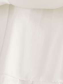 女婴白色洗礼礼服、婚礼花童生日派对蕾丝薄纱连衣裙，0-2 岁