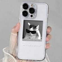 Funda creativa para teléfono, diseño elegante - Protector de teléfono premium de TPU suave resistente a impactos para iPhone 17, 16, 15, 14, 13, 12, 11 Pro Max, 14 Plus, 12 Mini, X, XS Max, XR, 8, 7 Plus, funda suave a prueba de golpes para chicas y mujeres - 1 pieza - Ver 2