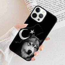Funda de teléfono de lobo gris bozkurt en turco compatible con  17 Air 15 16, funda 11 13 14 Pro Max 12 Plus Max, compatible con funda de  17, funda de  17 Pro, funda de  17 Pro Max - 009 - Ver 10